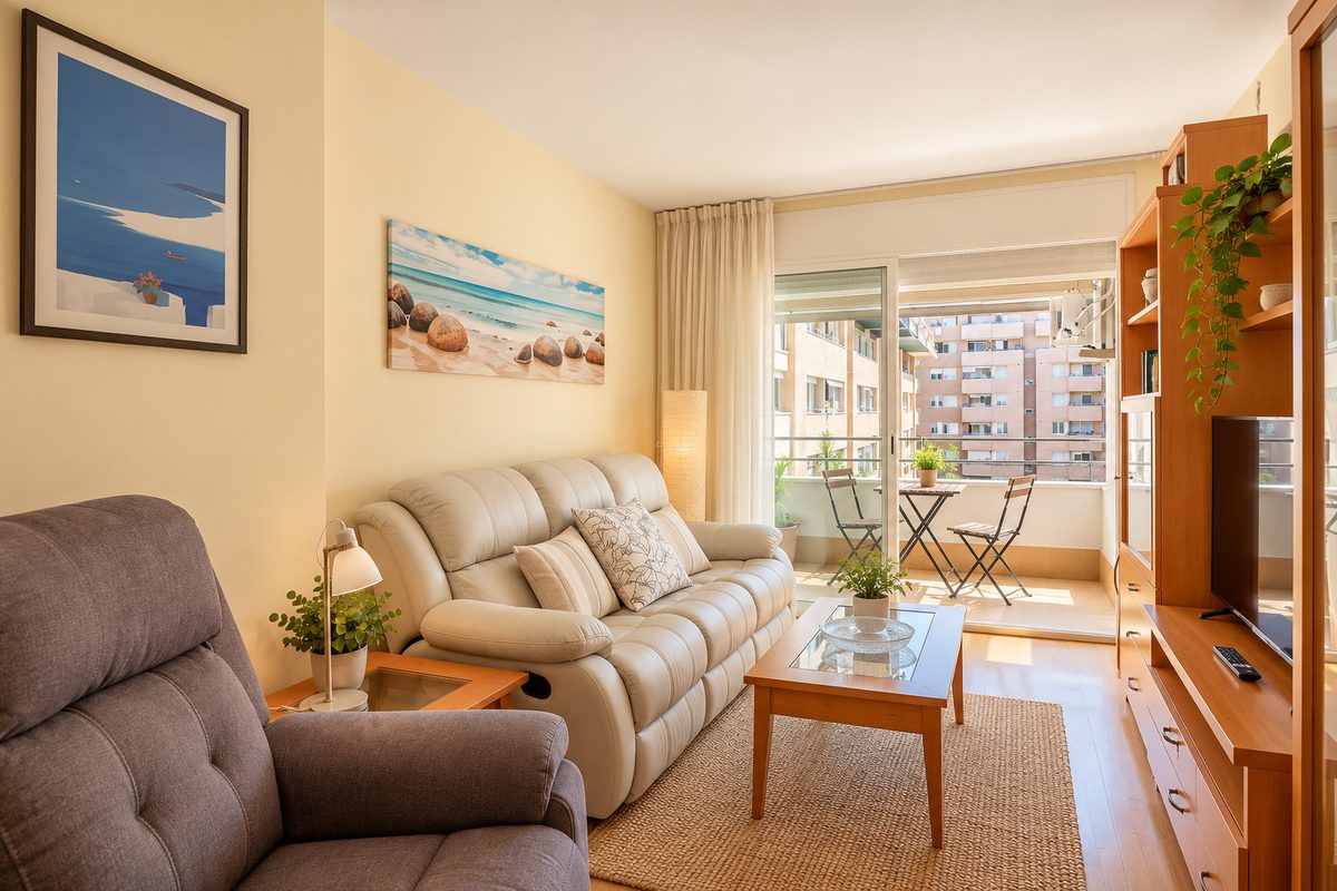 Salón con salida a la terraza